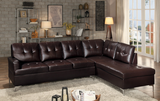 8378BLK* 2-Piece Sectional with Right Chaise HE